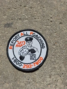 Report All Poaching Let's Rap Michigan MI Iron On 3.5" Patch - Bild 1 von 2
