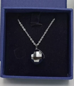Swarovski #1071195 Lea: Pendant Jet Hematite Necklace - Picture 1 of 8