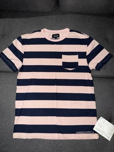 Diamond Supply Co Sample Shirt Striped Rare Pocket Tee Herren Large - Bild 1 von 9