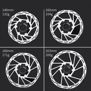 1 Pcs 140/160/180/203mm Disc Brake Rotors Center Lock MTB Road Bike High Quality - Picture 1 of 33