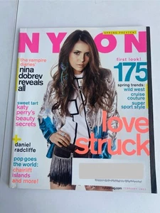 Nylon Magazine February 2012 – Nina Dobrev Cover – Rare - Picture 1 of 6