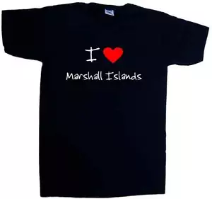 I Love Heart Marshall Islands V-Neck T-Shirt - Picture 1 of 1