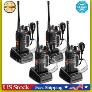 Long Range 100 Mile Walkie Talkie Dwukierunkowy zestaw słuchawkowy do ładowania radia Wodoodporny 4 szt. - Zdjęcie 1 z 4