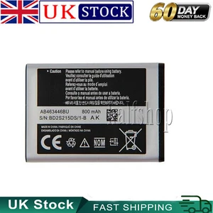 For Samsung AB463446BU 800mAh Battery For GT E1200 E1202 E1190 B2100 C3590 E900 - Picture 1 of 11