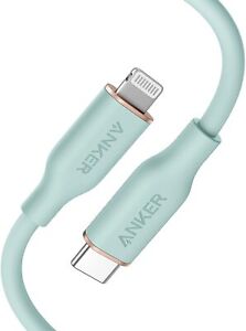 Anker PowerLine III Flow USB-C with Lightning Connector [6ft, Mint Green]