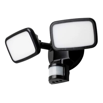 30W LED PIR Sensor Floodlight Twin Motion Detector Garden Security Outdoor Light - Image 1 of 4