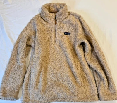 YOUTH Patagonia 1/4 Zip Fleece Size Y XL Beige Pullover Jacket - Image 1 of 3