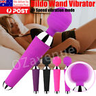 10 Speed Rechargeable Dildo Wand Vibrator Clit Stimulator AV Female Big Sex Toy