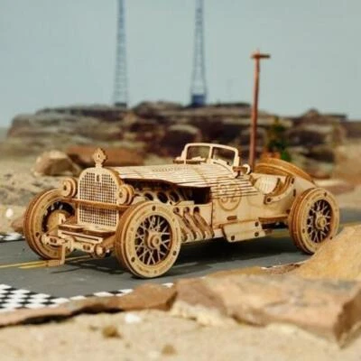 MAGICHOLZ Robotime - Grand-Prix-Wagen 1:16 aus Holz | 220 Teile
