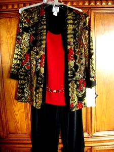 Vntg RM Richards Women's 2 Piece Pant Suit Sz 14P NWT~USA!  FREE SHIP~REDUCED! - Picture 1 of 12
