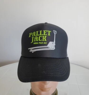 Pallet Jack India Pale Ale Hat black white Snapback Trucker Cap one size  - Image 1 of 4