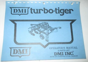 Operadores DMI Turbo Tiger / Manual de piezas ¡ORIGINAL! - Imagen 1 de 2