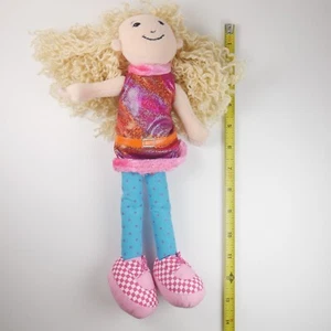 Groovy Girls Kelsey Plüschpuppe Manhattan Toys 2001 blonde Haare 13 Zoll rosa Kleid - Bild 1 von 4