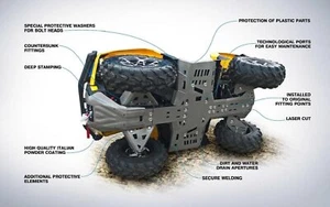 Rival Skid Plate Kit - Yamaha YFM450 IRS 2011-17 - Picture 1 of 1
