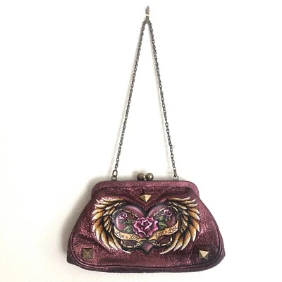 $350 ISABELLA FIORE Limited Edition 2007 Live to Love 'Kiera' Metallic SmallBag  - Image 1 of 4