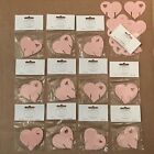 120 x Pink Heart Namecards - Party, Wedding Table Place Cards - 12 Packets of 10
