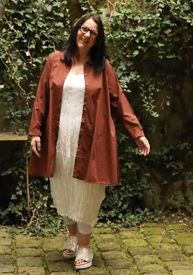 Privatsachen - Lagenlook JACKE SAAGERAT Gr 42 bis 52 - mudcloth - Bild 1 von 4