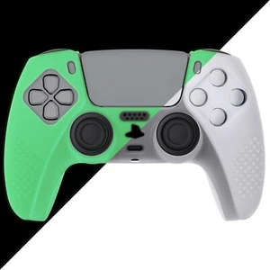 PlayVital Glow in Dark - Green Soft Silicone Case for ps5 Rubber Cover Skin - Picture 1 of 12