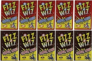 10x Fizz Wiz Super Loud Popping Action 5x Cola y 5x Caramelos Sabor Fresa - Imagen 1 de 4