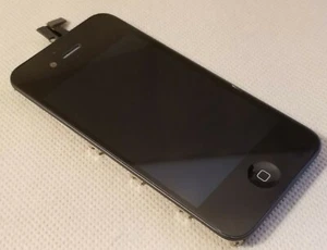 New Apple LCD Screen Touch Digitizer Frame Home for iPHONE 4S A1387 A1431 BLACK - Picture 1 of 9