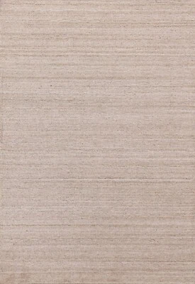 Solid Pattern Light Beige 4x6 ft Gabbeh Indian Rug Modern Décor Office/ Rooms - Image 1 of 4