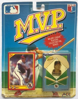 JIM ABBOTT MVP Pin & Score Baseball Card (1990, ACE Novelty) California Angels - Image 1 of 4