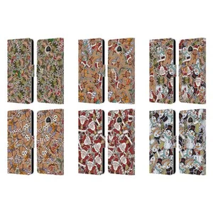 HEAD CASE DESIGNS CHRISTMAS PRINTS LEATHER BOOK WALLET CASE FOR MOTOROLA PHONES - Picture 1 of 12