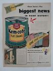 Vintage Australian Advertising 1954 Ad Berger Kem-Cote Paint Tin Art
