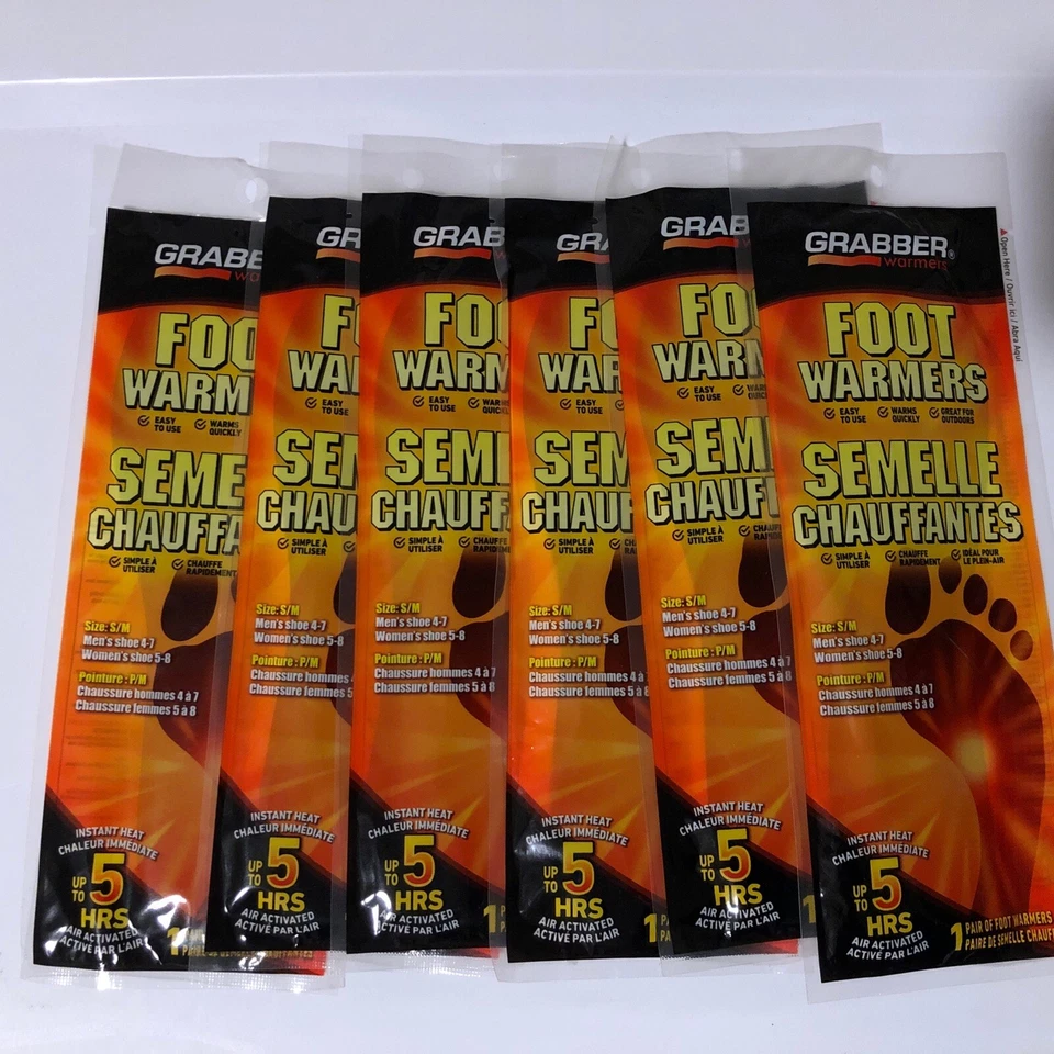 Grabber Medium/large Foot Warmer 30 Pairs