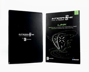 Cellularline Interphone Link Bluetooth Gegensprechanlage Doppelpack/Duo Schwarz - Bild 1 von 6