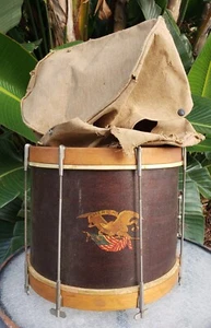 Antico tamburo da marcia vintage AMERICA Alfred Hogan Slingerland 14 x 12 militare - Foto 1 di 19
