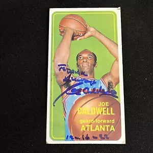 CARTOLINA AUTOGRAFATA JOE CALDWELL 1970-71 TOPSSIGNED #37 SP ATLANTA HAWKS - Foto 1 di 2