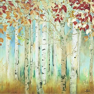 Yosemite Home Decor Yj8807a Birch Beauties I Printed on Canvas - Picture 1 of 1