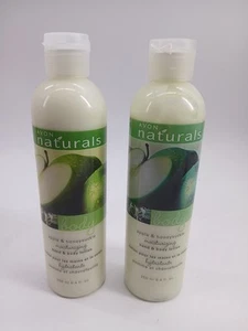(Lot Of 2) Avon Naturals APPLE & HONEYSUCKLE Hand & Body Lotion - Picture 1 of 6