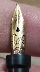 Pluma Estilográfica Parker Lucky Curve De Colección Plumín Oro 14k #2 Flexible Fina - Imagen 1 de 11