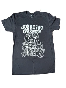 Counting Crows Shirt Herren Small schwarz The Thread Shop Blumen Grafik Band T-Shirt - Bild 1 von 5