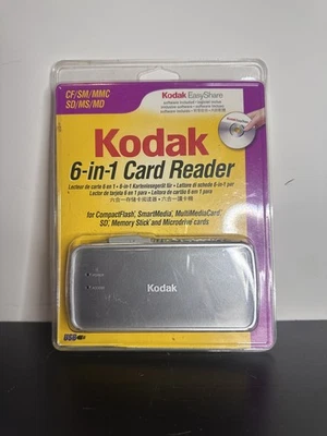 Kodak 6- in-1 Card Reader Windows 98 2000 XP Sealed New! - Image 1 of 2