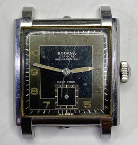 Vintage RODANA Etanche Men’s Square Watch. Manual Wind SWISS. Rare - Bild 1 von 17