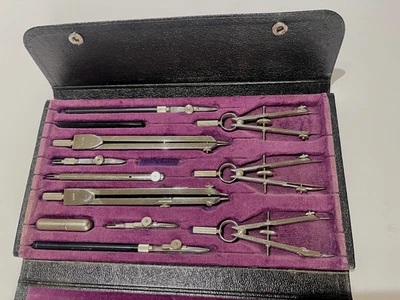 Drafting compass set vintage Dietzgen AS-IS - Image 1 of 3