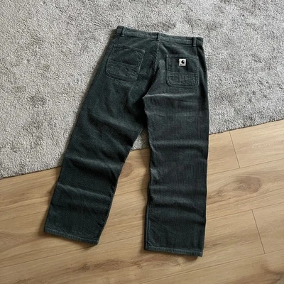 Pantalones Carhartt verde terciopelo talla 31 - Imagen 1 de 4