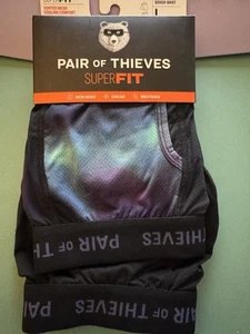 Paar Thieves Herren SuperFit Boxershorts kühlend atmungsaktiv Mesh blau-schwarz L - Bild 1 von 1