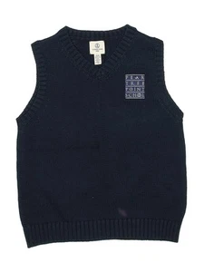 Lands' End Boys Blue Sweater Vest 10 - Picture 1 of 2