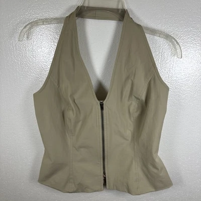 Colete sem mangas vintage Jenne Maac costas abertas tamanho M - Imagem 1 de 4