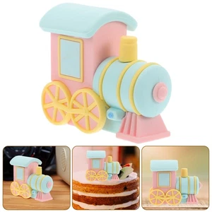  Little Train Cake Decoration Baby Shower Topper Boy Birthday Decorations - Picture 1 of 12