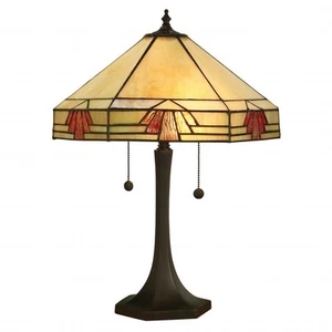Tiffany Table Light Floor Bronze Nevada 2 Dark 400mm Interiors 1900 64286 - Picture 1 of 11
