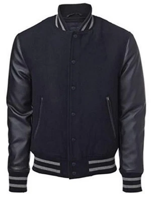 Windhound US Collegejacke, College Jacke, Lederärmel, Jacke, Retro, 90er 80er - Bild 1 von 4