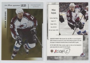 2003-04 In the Game-Used Signature Series Gold Spring Expo /10 Milan Hejduk #50