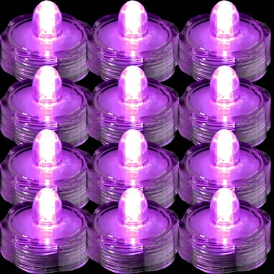 Led Submersible Waterproof Wedding Floral Decoration Party Tea Light Vase Candle - Image 1 of 4