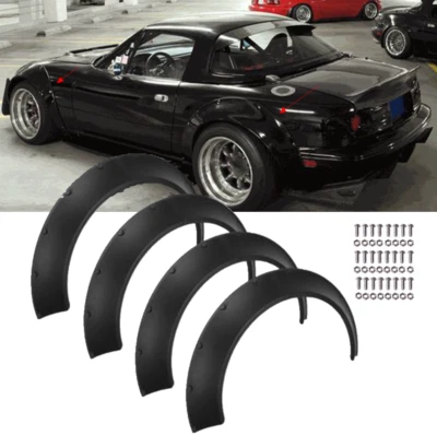 4X Fender Flares Wheel Arch Extra Wide Body Kit 4.5" For Mazda MX-5 Miata Foto 1 de 4