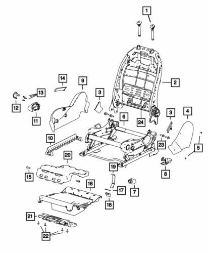 Tapa de contenedor de almacenamiento con pestillo Dodge Dart 2013 genuino Mopar 5LJ44LA8AA Foto 1 de 1